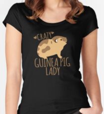Crazy Guinea Pig Lady T-shirt échancré