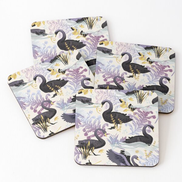 Item preview, Black swans | off white designed and sold by camcreativedk.