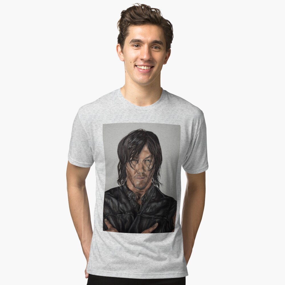 The Walking Dead Daryl + Carol Adult Tri-Blend T-Shirt
