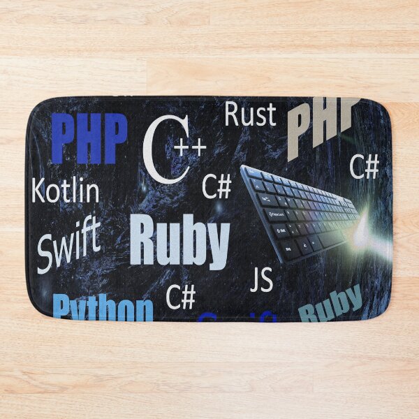Item preview, Programming languages blue pattern designed and sold by ivanoel.