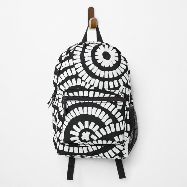 Item preview, White on black brushed circles on textured cloth - abstract geometric pattern designed and sold by misentangled.