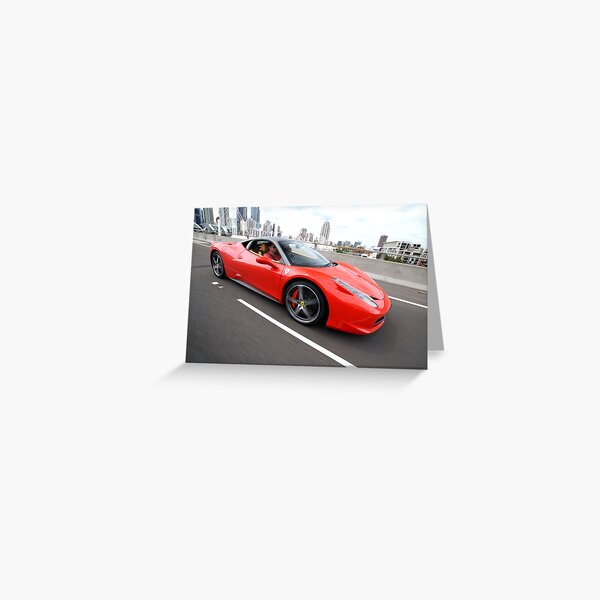 Ferrari 458 Italia Greeting Card