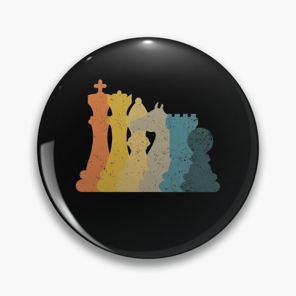 Item preview, Retro Chess Pieces Chess Player Game Rook Knight King Queen Gear designed and sold by DynamicDesign.