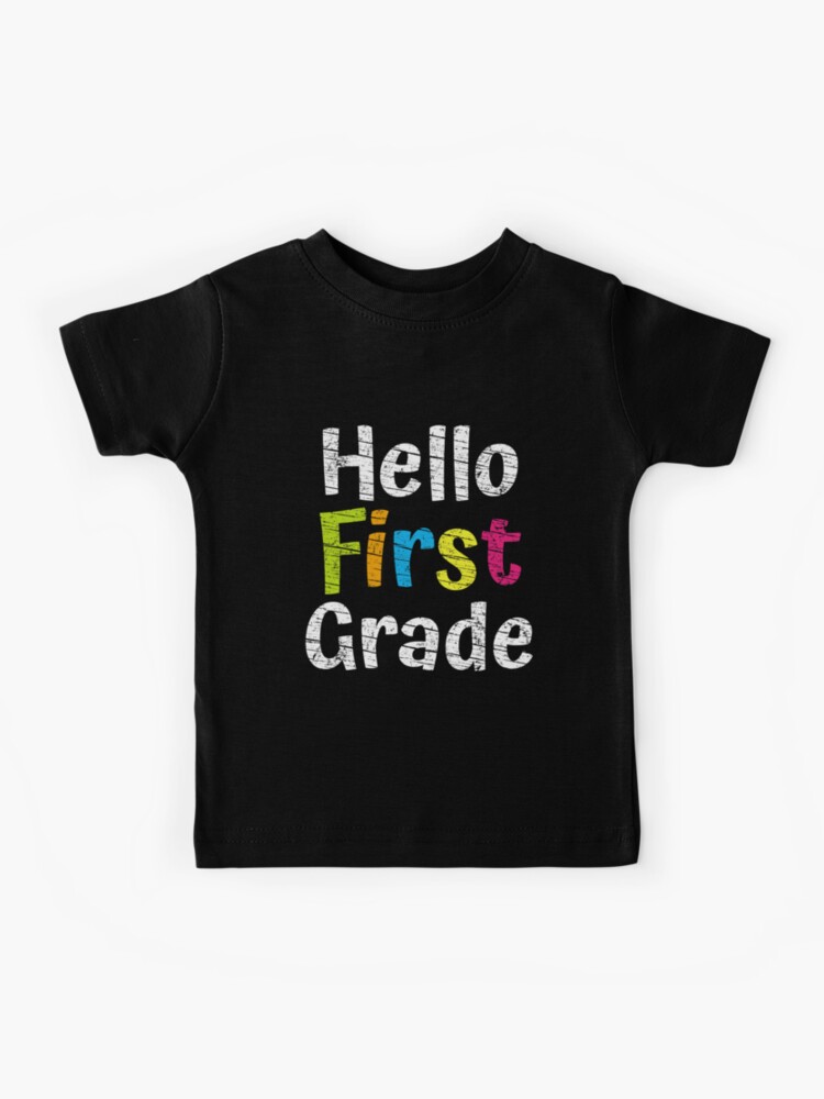 Hello Grade 2nd Grade 1st Grade Unisex TShirt 5th Grade Kindergarten Kids T-shirt School TShirt Back to School Shirt
