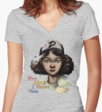 Clementine Women's Fitted V-Neck T-Shirt
