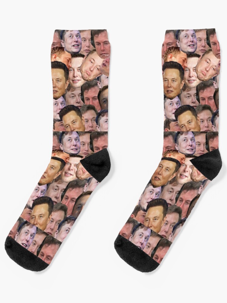  Funny Socks Cool socks Elon Musk Lighting One Up Meme
