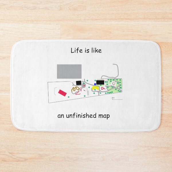 Item preview, Life is like an unfinished map designed and sold by HaniaAnia.