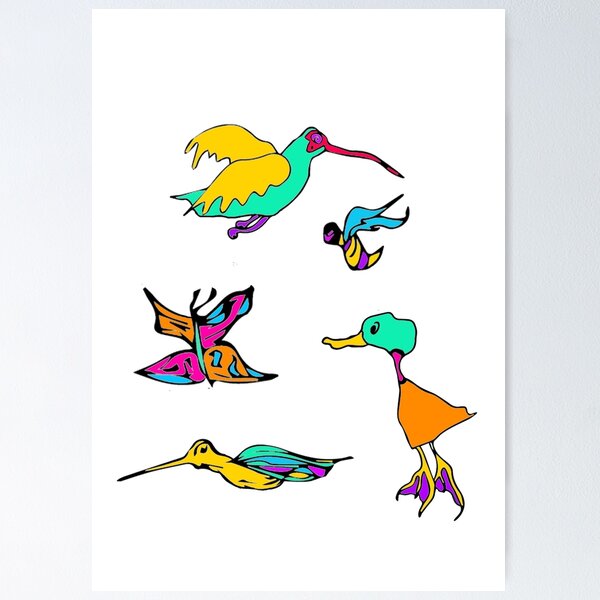 Item preview, COLLECTION OF COLOURFUL CREATURES designed and sold by SunnyB123.