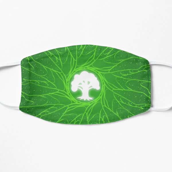 Minimalist Mana Forest II Flat Mask