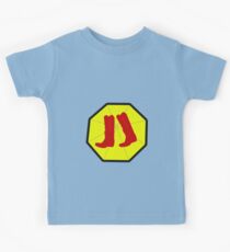 Red Boots and Yellow Umbrella Kids Tee