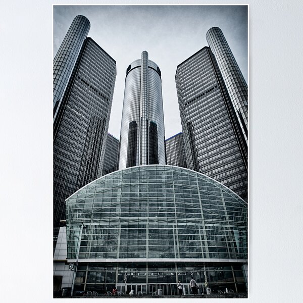 Aperçu de l'œuvre Siège de GM, Detroit MI créée et vendue par Jeff Palm Photography.