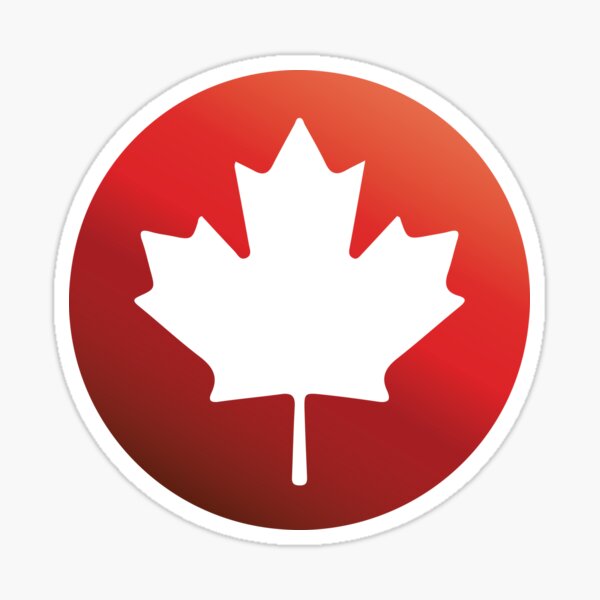 Canadian Maple Leaf Sticker Sticker By Brhim Redbubble