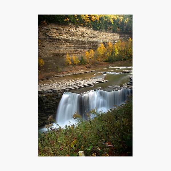 Lower Falls in Autumn Photographic Print