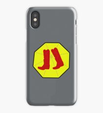Red Boots and Yellow Umbrella iPhone Case