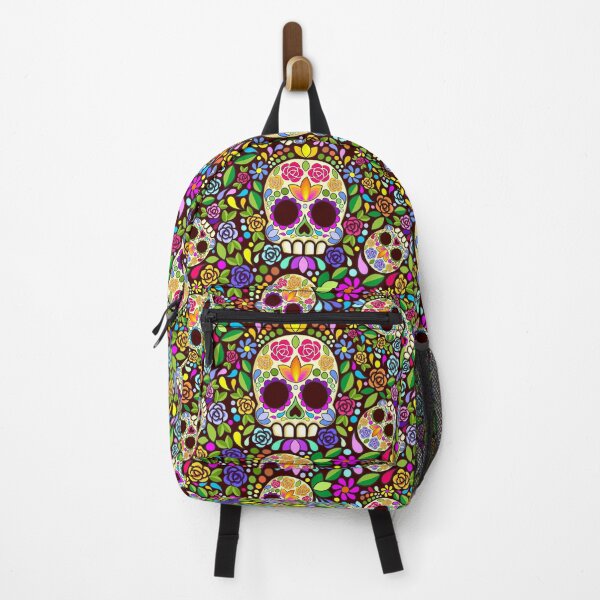 Item preview, Sugar Skull Floral Art Mexican Calaveras Seamless Pattern  designed and sold by BluedarkArt.