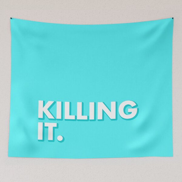 Item preview, KILLING IT in blue designed and sold by SquareClub.
