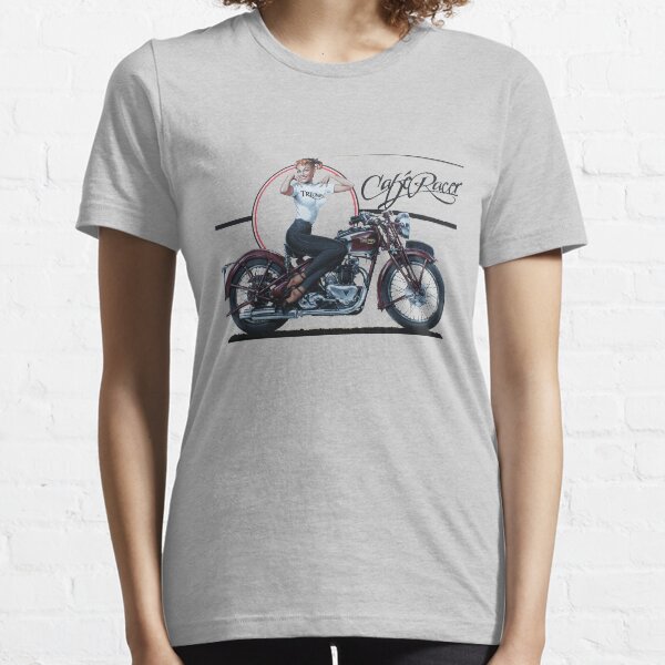 Triumph Cafe Racer Girl Camiseta esencial