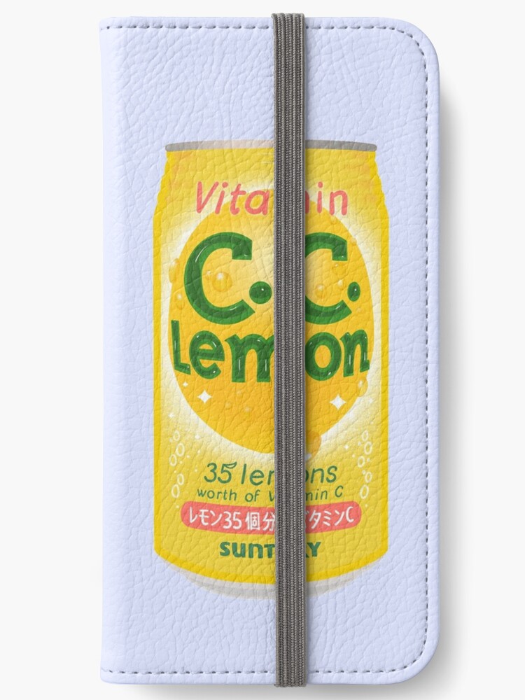 C C Lemon Japanese Drink Iphone Wallet By Jay Cm Redbubble