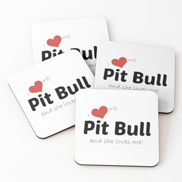 Item preview, I love my pit bull and she loves me! designed and sold by Kristina Gale.