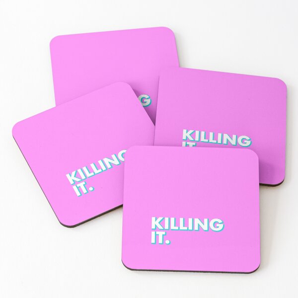 Item preview, KILLING IT in pink designed and sold by SquareClub.