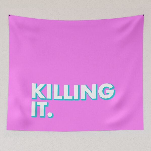 Item preview, KILLING IT in pink designed and sold by SquareClub.