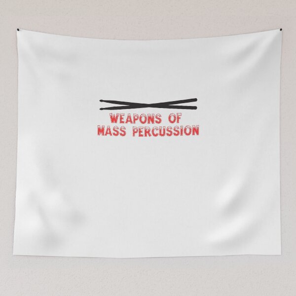 Item preview, Weapons Of Mass Percussion Drummer Pun designed and sold by jaycartoonist.