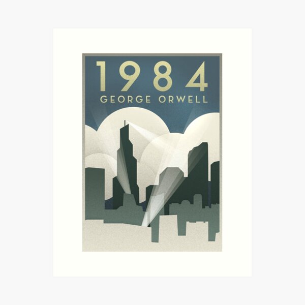 Item preview, George Orwell - 1984, Art Deco Poster designed and sold by Sorrenn.