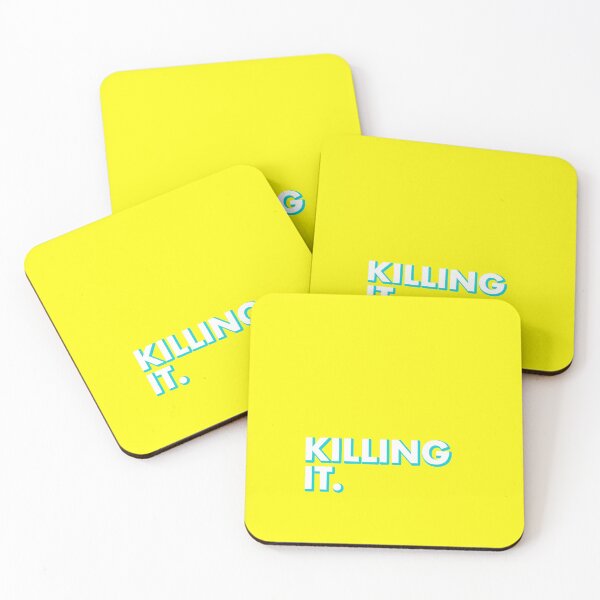 Item preview, KILLING IT in yellow designed and sold by SquareClub.
