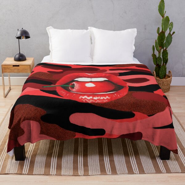 Item preview, Sexy Cherry Lips Red Camo designed and sold by jaggerstudios.