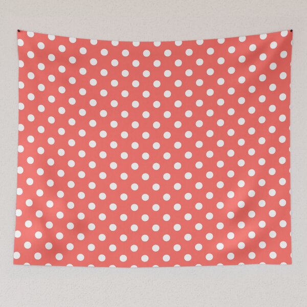 Item preview, Pastel Red with White Polka Dots designed and sold by WearURColors.