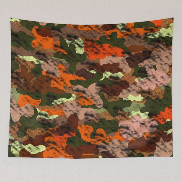 Item preview, Orange Camouflage Pattern designed and sold by jaggerstudios.