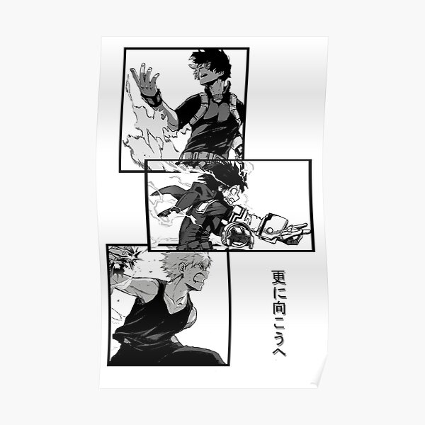 My Hero Academia - Deku, Todoroki, Bakugo Poster