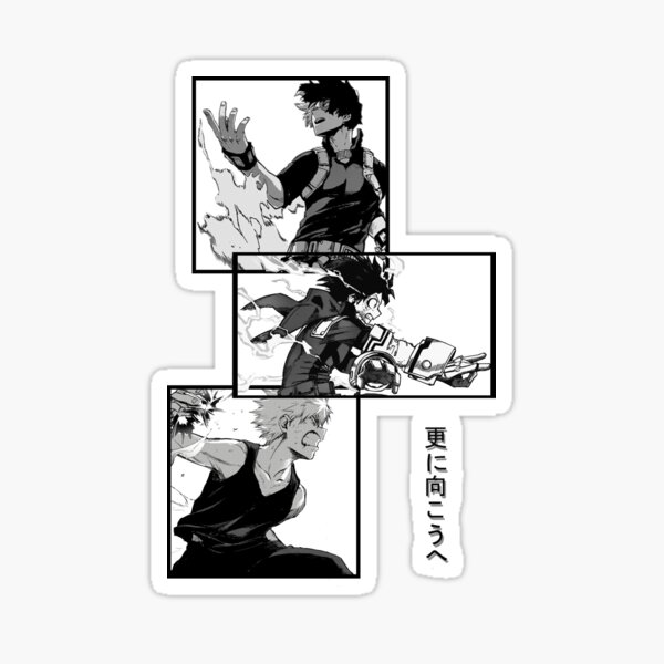 My Hero Academia - Deku, Todoroki, Bakugo Sticker