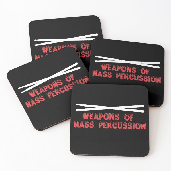 Item preview, Weapons Of Mass Percussion Drummer Pun designed and sold by jaycartoonist.