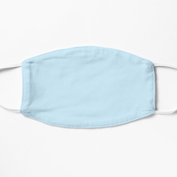 Retro Pastel Blue Flat Mask