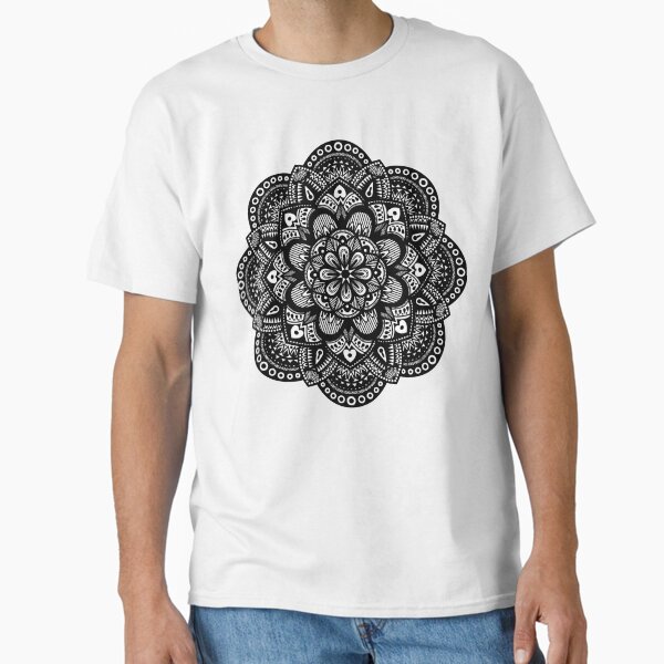 Mandala Inspired Rose Classic T-Shirt