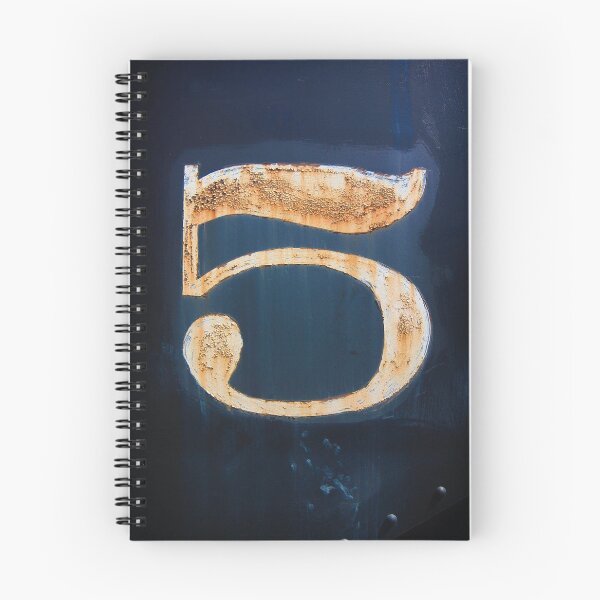 Item preview, Number Five On Blue Background designed and sold by presenthome.
