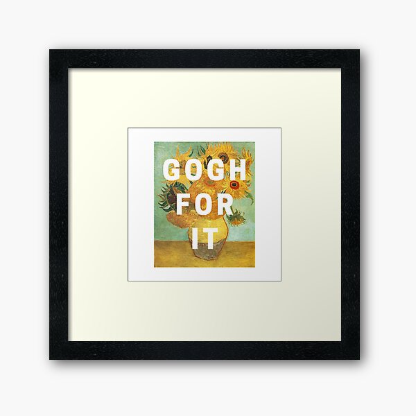 Artsy Van Gogh Pun for Men Design for artists men' Sticker