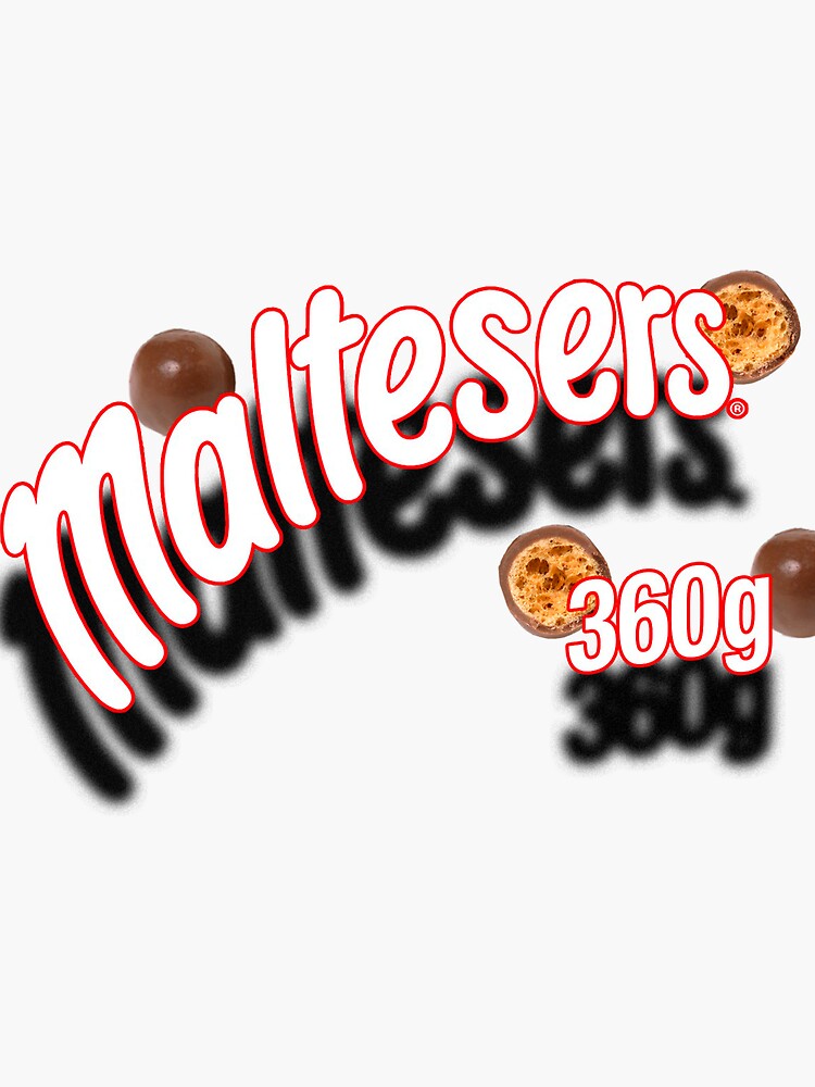 Sticker for Sale avec l'œuvre « T-shirt rigolo chocolat maltesers 360G » de  l'artiste zakibusi