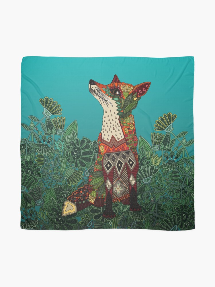 Alternate view of floral fox Scarf