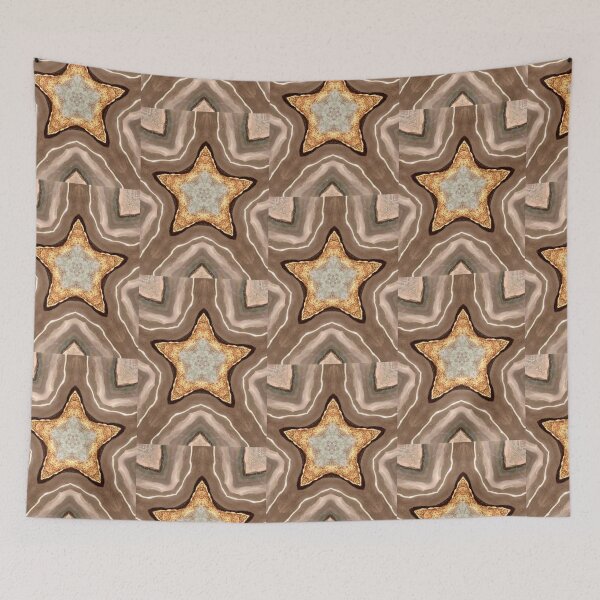 Item preview, Golden Star / Girl Hippie / Boho Kaleidoscope / Gold Shimmer Star / Bohemian Decor designed and sold by artenvironments.