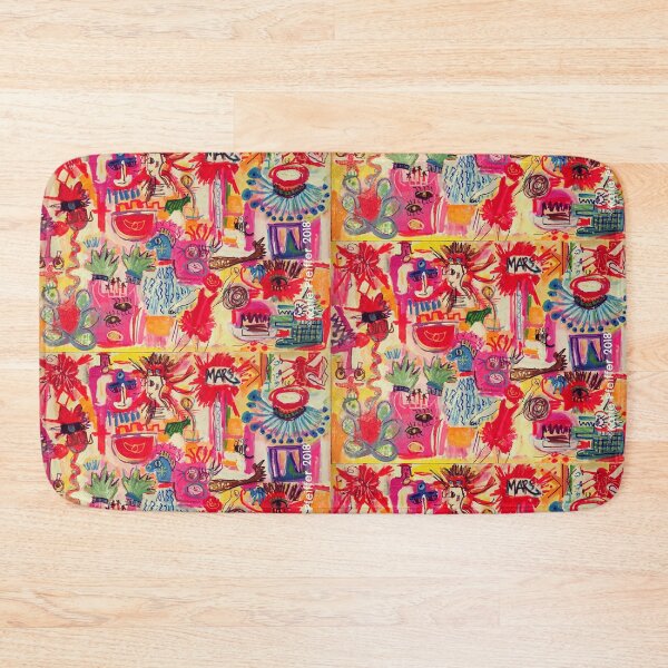 Item preview, Abstract Mod Mars Retrograde Channeled Painting designed and sold by Kater.