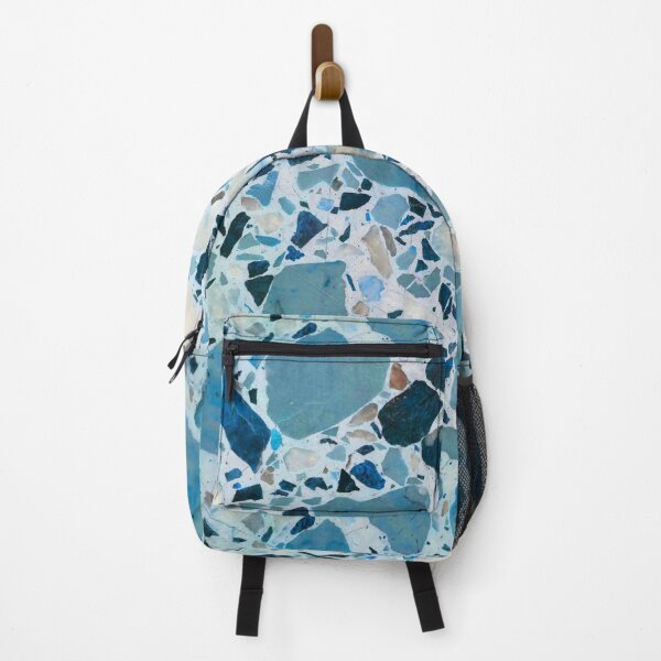 Item preview, Distressed Vintage Blue Terrazzo Tile designed and sold by kierkegaard.