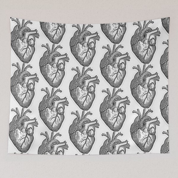 Item preview, Heart Anatomy Drawing designed and sold by Wanderlust77.