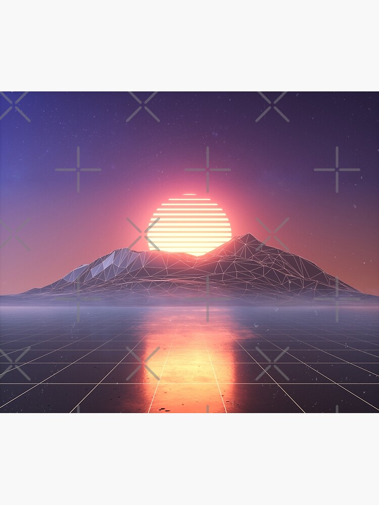 Outrun retro sun by BadPixel