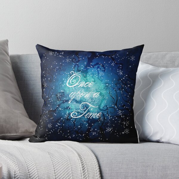 Once Upon A Time ~ Winter Snow Forest Throw Pillow