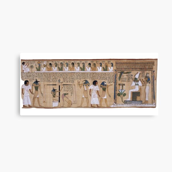 Judgement Scene Book of the Dead Canvas Print