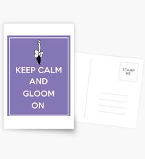 Keep Calm and Gloom On Postcards