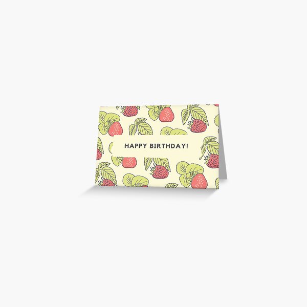 Berry Fields - Birthday Card Greeting Card
