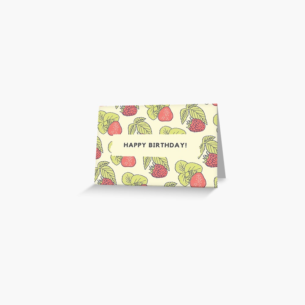 Berry Fields - Birthday Card Greeting Card